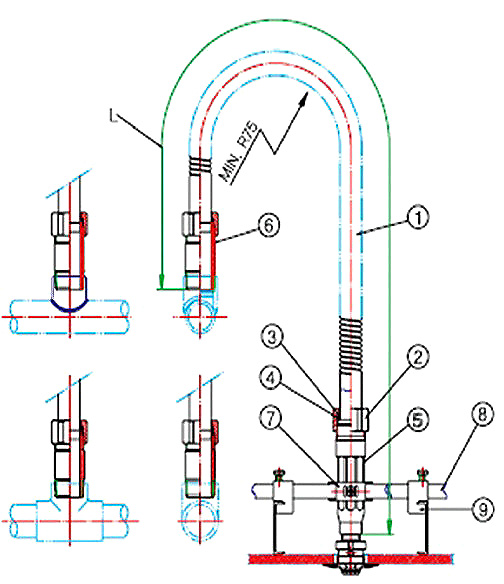 Конструкция спринклерной подводки